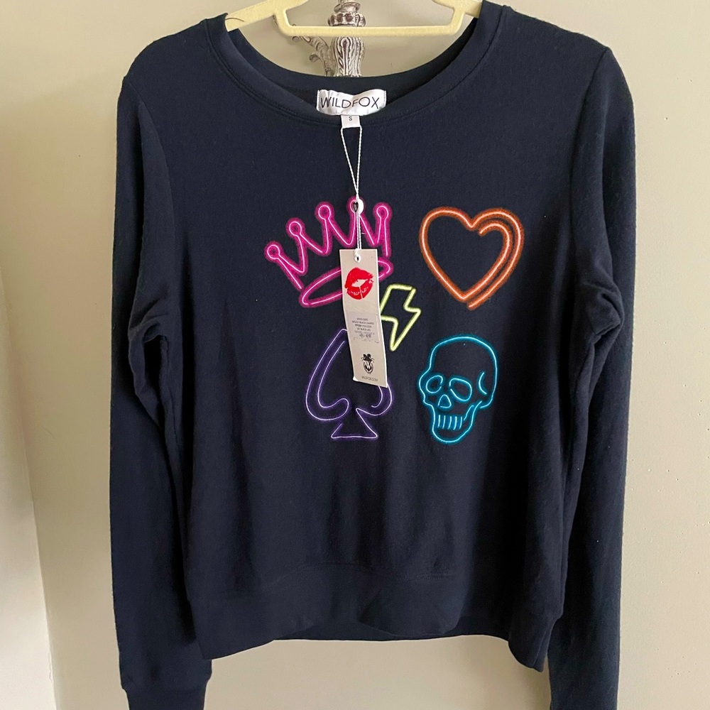 NWT Wildfox SAMPLE Kings Suite Baggy Beach Jumper Small
